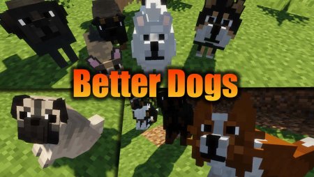 Перейти в новость Better Dogs 1.18.2/1.17.1 (Новые текстуры волков)