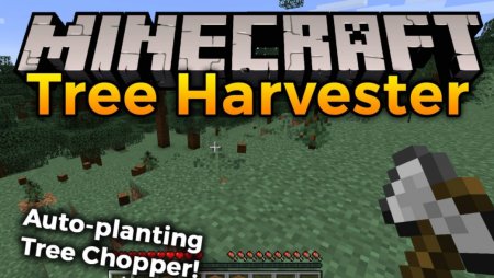 Перейти в новость Мод Tree Harvester 1.20.5/1.19.4 (Измельчитель деревьев)