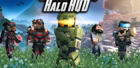 Перейти в новость Мод Halo HUD 1.20.4/1.19.4 (Индикатор прицела в стиле Halo)