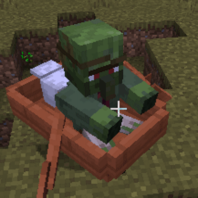 Мод Harder Monster Boats (finer boat control) 26.1.1/1.21.11 (Умные лодки для мобов)