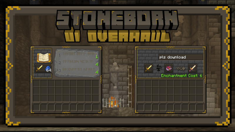 STONEBORN - Dwarven-Fantasy Inspired UI Overhaul 1.21.11/1.19.4 (Тёмный фэнтезийный интерфейс 16x) | Сегодня, 11:21 - Текстуры для Minecraft / 1.12 / 1.11.2 / 1.12.1 / 1.12.2 / 1.13 / 1.13.1 / 1.13.2 / 1.14 / 1.14.3 / 1.14.4 / 1.15 / 1.15.1 / 1.15.2 / Текстуры 16x / Средневековые / Стандартные  / Хоррор / 1.16 / 1.16.1 / 1.16.2 / 1.16.4 / 1.17 / 1.16.5 / 1.17.1 / 1.18 / 1.18.1 / 1.18.2 / 1.19 / 1.19.1 / 1.19.2 / 1.19.3 / 1.19.4 / 1.20.1 / 1.21.11 / 1.21.10 / 1.21.8 / 1.21.5 / 1.21.4 / 1.21.1 / 1.20.6 / 1.20.5 / 1.20.4 / 1.20.3 / 1.20.2
