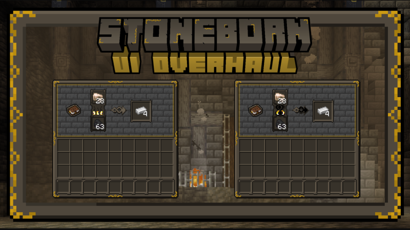 STONEBORN - Dwarven-Fantasy Inspired UI Overhaul 1.21.11/1.19.4 (Тёмный фэнтезийный интерфейс 16x) | Сегодня, 11:21 - Текстуры для Minecraft / 1.12 / 1.11.2 / 1.12.1 / 1.12.2 / 1.13 / 1.13.1 / 1.13.2 / 1.14 / 1.14.3 / 1.14.4 / 1.15 / 1.15.1 / 1.15.2 / Текстуры 16x / Средневековые / Стандартные  / Хоррор / 1.16 / 1.16.1 / 1.16.2 / 1.16.4 / 1.17 / 1.16.5 / 1.17.1 / 1.18 / 1.18.1 / 1.18.2 / 1.19 / 1.19.1 / 1.19.2 / 1.19.3 / 1.19.4 / 1.20.1 / 1.21.11 / 1.21.10 / 1.21.8 / 1.21.5 / 1.21.4 / 1.21.1 / 1.20.6 / 1.20.5 / 1.20.4 / 1.20.3 / 1.20.2
