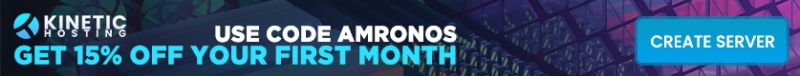 Kinetic Hosting (Official Partner) - Use Code AMRONOS