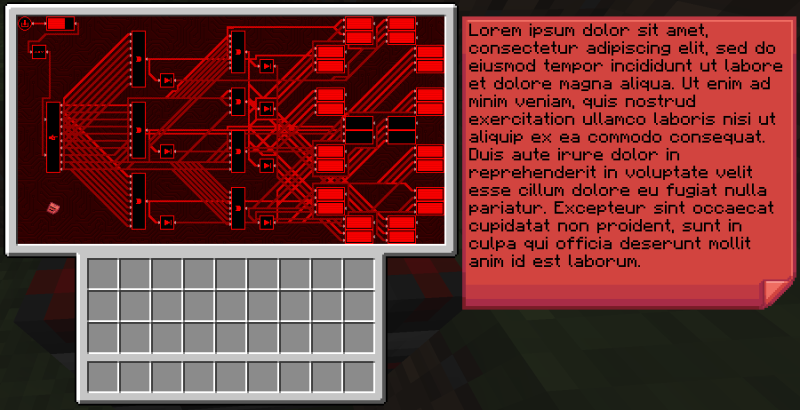 Sticky note placed in a microchip