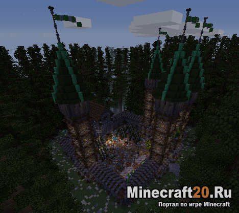 [Map 1.7+]Medieval Fortress Of Trone - Красивый замок