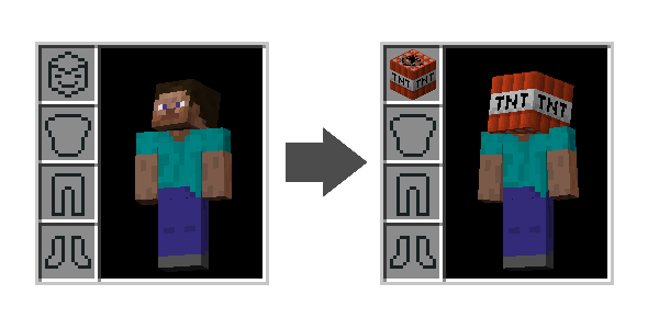 Мод Wearable Blocks [1.12.2] (Надень блок на голову)