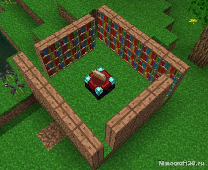 Столик зачарования в minecraft