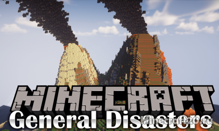Мод General Disasters 1.12.2 (Землетрясения, вулканы, расщелины)