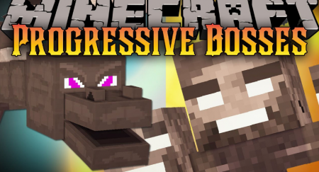 Мод Progressive Bosses 1.14.4/1.12.2 (Прогрессирование боссов в игре)