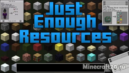 Мод Just Enough Resources 1.19.2/1.18.2 (Аддон для JEI)