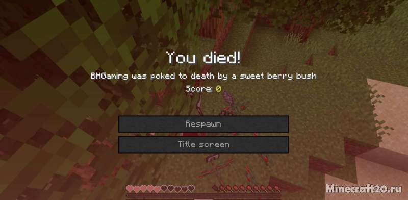 Мод Walk Through Berries 1.20.6/1.19.4 (Ягоды и перемещение)