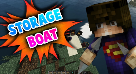 Мод Storage Boats 1.12.2/1.11.2 (Лодки с сундуками)