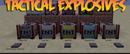 Мод Tactical Explosives (Iron TNT) 1.16.4/1.15.2 (Новый ТНТ)