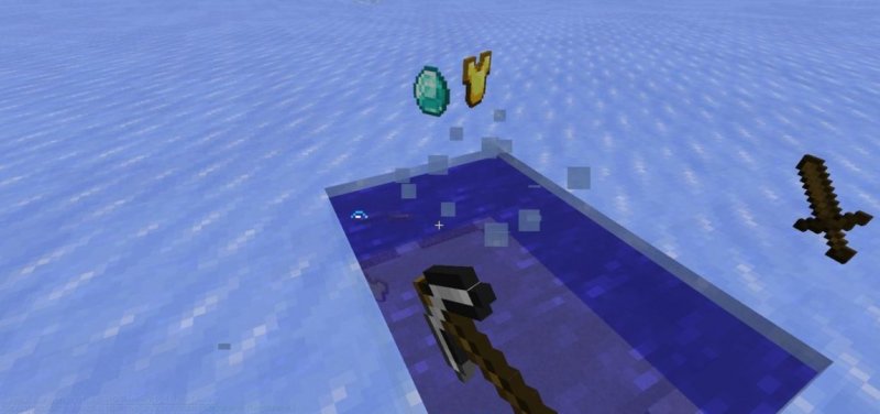 Мод Rare Ice 1.20.1/1.19.4 (Сокровища во льду)