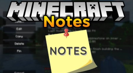 Мод Notes 1.18.1/1.17.1 (Блокнот в Майнкрафт)