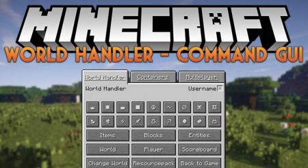 Мод World Handler – Command GUI 1.20.2/1.19.4 (Управление командами)