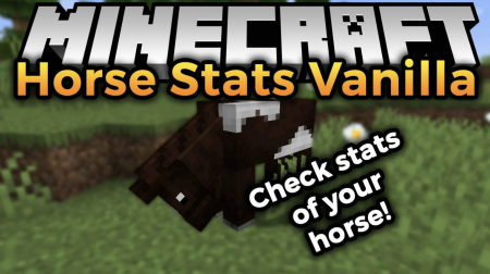 Мод Horse Stats Vanilla 1.19/1.18.2 (Характеристики лошади)