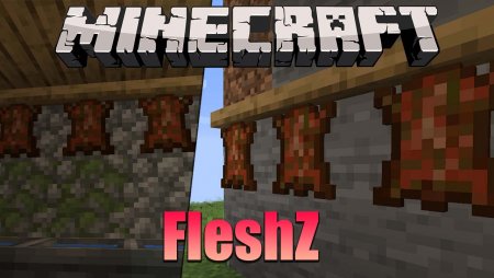 Мод FleshZ 1.19/1.18.2 (Изготовление кожи, гнилая плоть)
