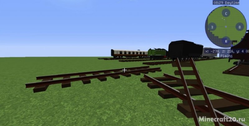 Майнкрафт immersive railroading как запустить поезд