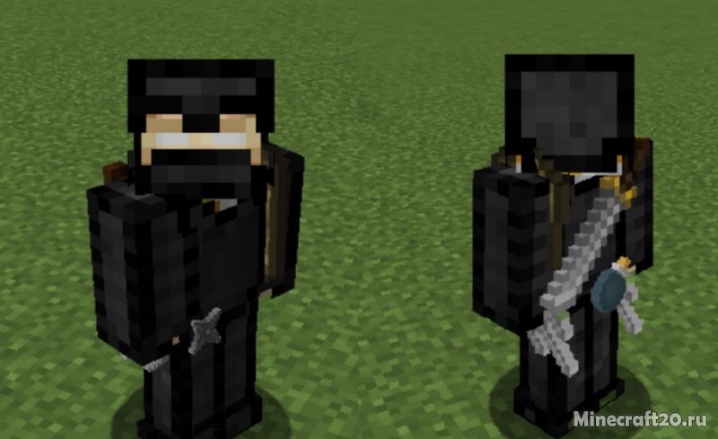 Мод Ninja Gear 1.18.2/1.16.5 (Ниндзя оружие и броня)