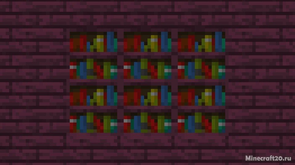 Мод Bookshelving 1.16.5/1.16.4 (Деревянные виды книжных полок) | 6-06-2021, 21:24 - Моды для Minecraft / Fabric / Декор / 1.16.4 / 1.16.3