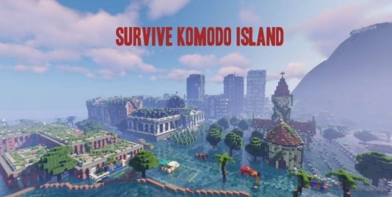 Карта Survive Komodo Island 1.16.5/1.15.2 (Выживание на острове)