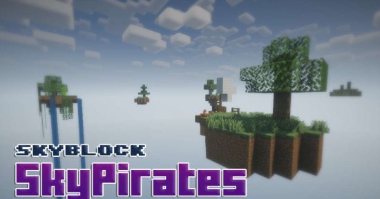 Карта Sky Block Sky Pirates 1.16.5/1.15.2 (Пиратский Скайблок)