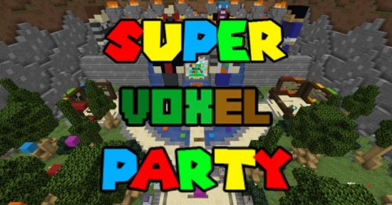 Перейти в новость Карта Super Voxel Party! 1.16.5 (Мини-игра на 4 игрока)