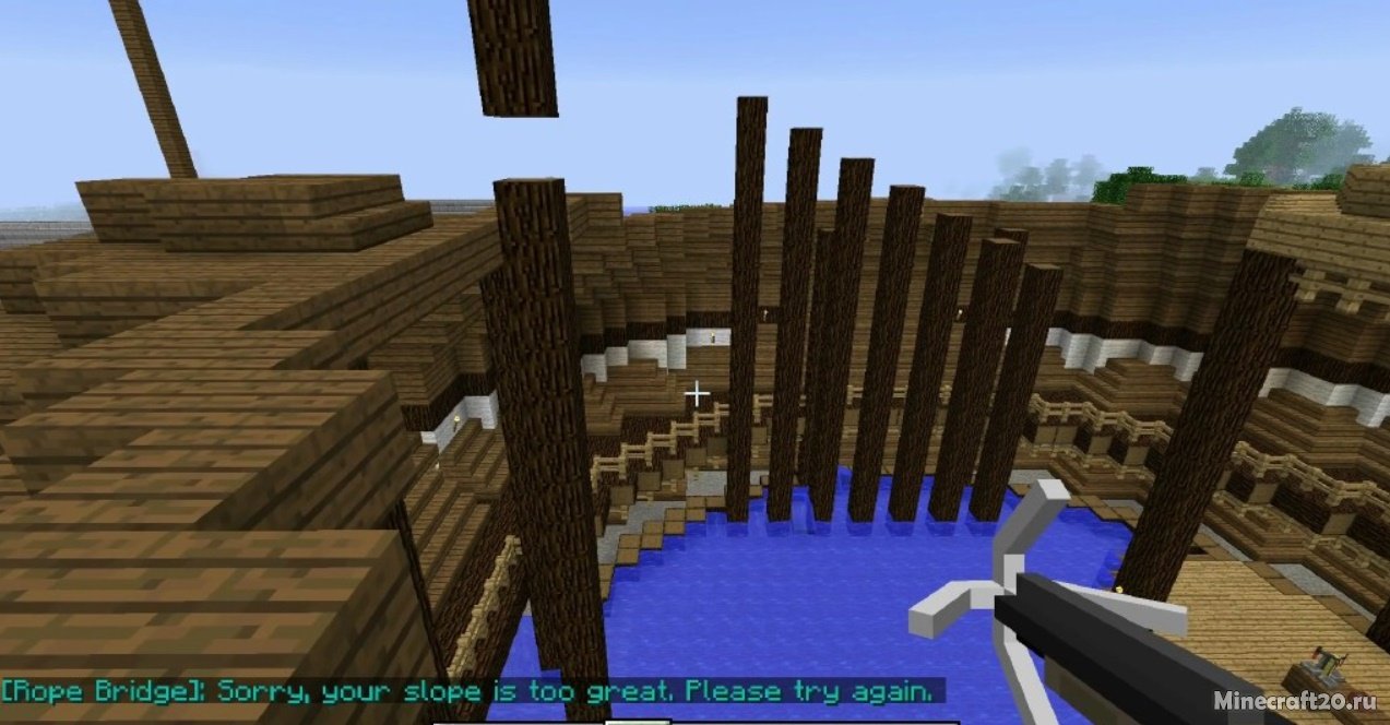 Мод Rope Bridge 1.16.5/1.15.2 (Абордажный пистолет) | 4-06-2021, 09:03 - Моды для Minecraft / Инструменты / 1.16.5 / 1.16.4 / 1.16.1  / 1.15.2 / 1.15.1 / 1.12.2 / 1.12.1 / 1.12 / 1.11.2 / 1.10.2 / 1.8.9 / 1.7.10