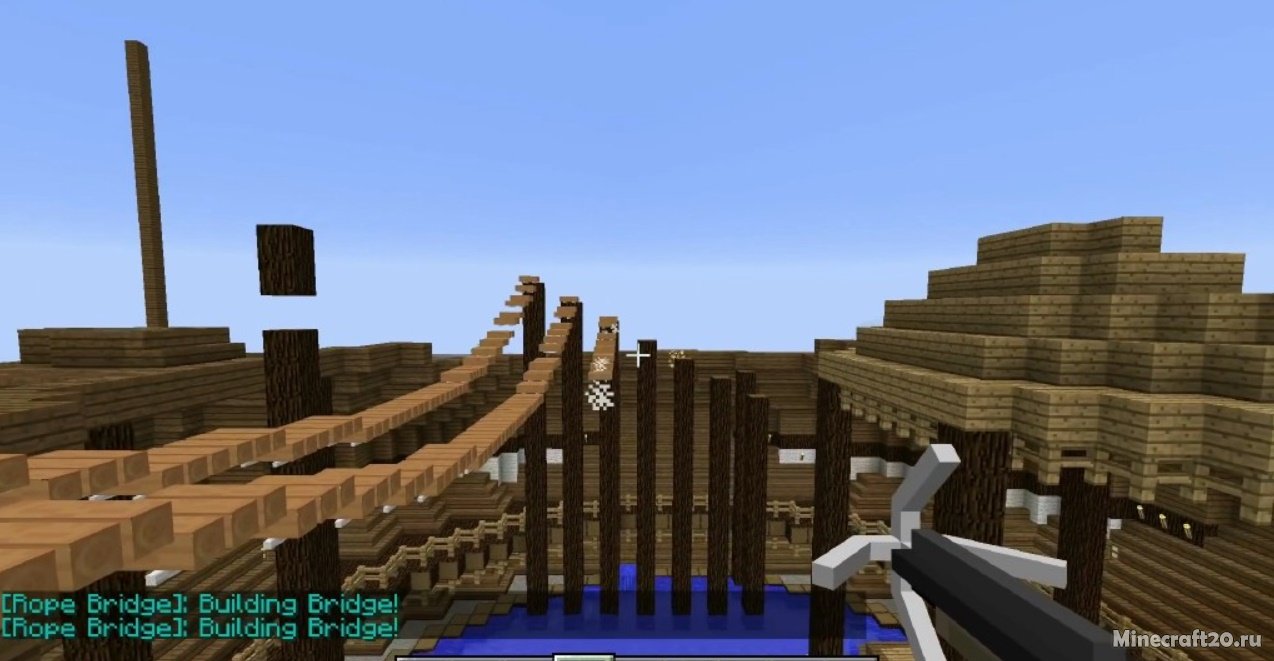 Мод Rope Bridge 1.16.5/1.15.2 (Абордажный пистолет) | 4-06-2021, 09:03 - Моды для Minecraft / Инструменты / 1.16.5 / 1.16.4 / 1.16.1  / 1.15.2 / 1.15.1 / 1.12.2 / 1.12.1 / 1.12 / 1.11.2 / 1.10.2 / 1.8.9 / 1.7.10