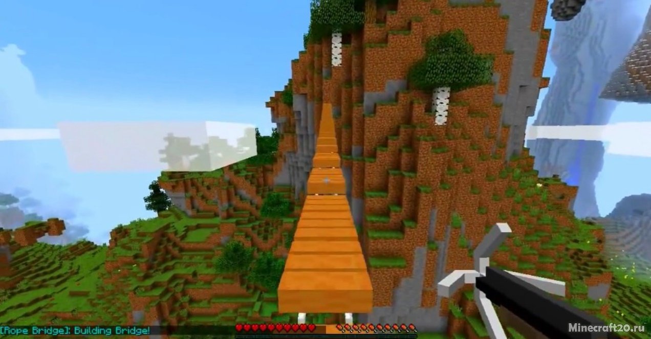 Мод Rope Bridge 1.16.5/1.15.2 (Абордажный пистолет) | 4-06-2021, 09:03 - Моды для Minecraft / Инструменты / 1.16.5 / 1.16.4 / 1.16.1  / 1.15.2 / 1.15.1 / 1.12.2 / 1.12.1 / 1.12 / 1.11.2 / 1.10.2 / 1.8.9 / 1.7.10