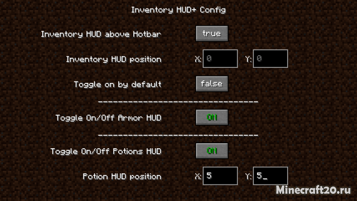 Мод Inventory HUD+ 1.20.4/1.19.4 (Игровые панели) | 9-12-2023, 12:06 - Моды для Minecraft / Fabric / Броня / 1.20.4 / 1.20.2 / 1.20.1 / 1.20 / 1.19.4 / 1.19.3 / 1.19.2 / 1.19.1 / 1.19 / 1.18.2 / 1.18.1 / 1.18 / 1.17.1 / 1.17 / 1.16.5 / 1.16.4 / 1.16.3 / 1.16.2  / 1.16.1  / 1.15.2 / 1.14.4