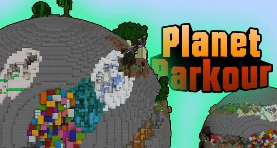Перейти в новость Карта Planet Parkour 1.17/1.16.5 (Планета паркура)