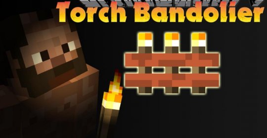 Мод Torch Bandolier 1.18.1/1.17.1 (Подставка для факелов)