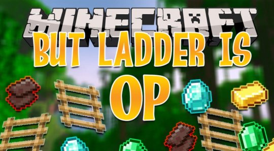 Датапак Minecraft But Climbing Up Ladders 1.17.1/1.16.5 (Ресурсы с лестницы)
