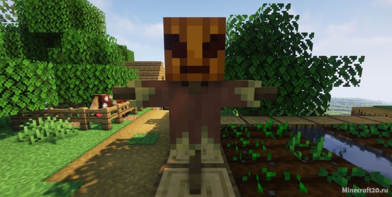 Мод Feders Scarecrows 1.17.1 (Пугало) | 17-08-2021, 12:39 - Моды для Minecraft / Fabric / Блоки / Декор / 1.17.1