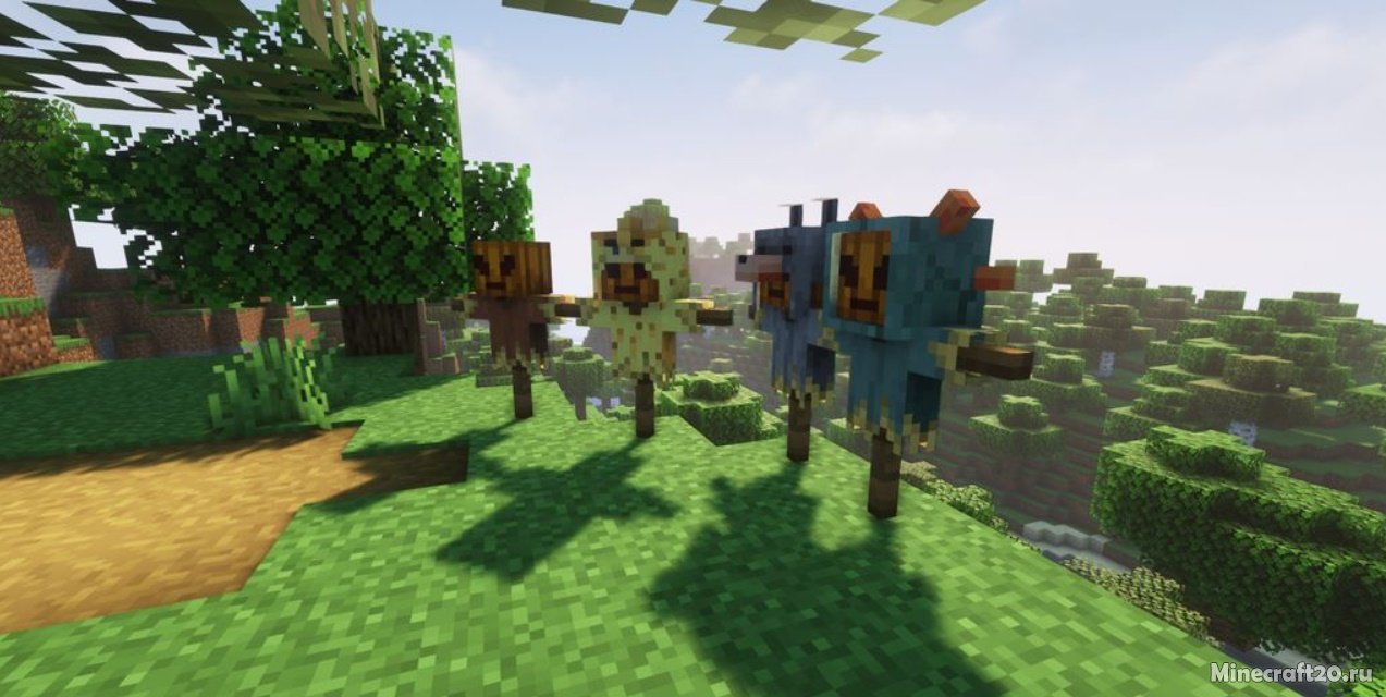 Мод Feders Scarecrows 1.17.1 (Пугало) | 17-08-2021, 12:39 - Моды для Minecraft / Fabric / Блоки / Декор / 1.17.1