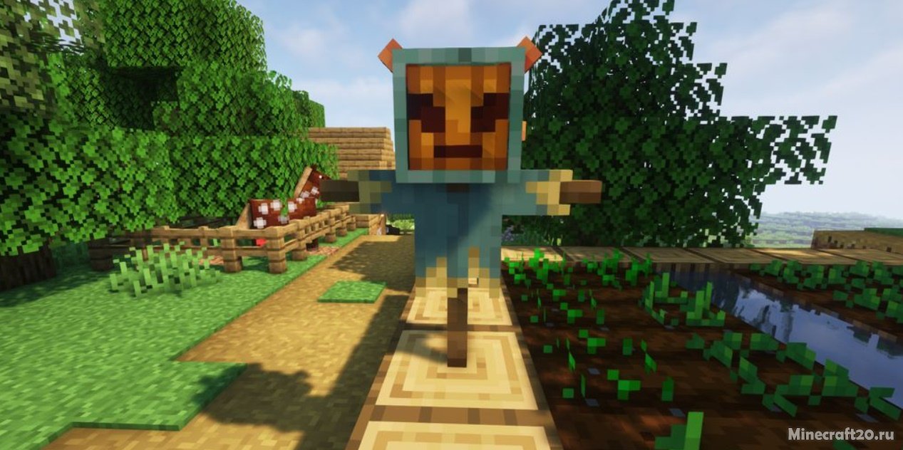 Мод Feders Scarecrows 1.17.1 (Пугало) | 17-08-2021, 12:39 - Моды для Minecraft / Fabric / Блоки / Декор / 1.17.1