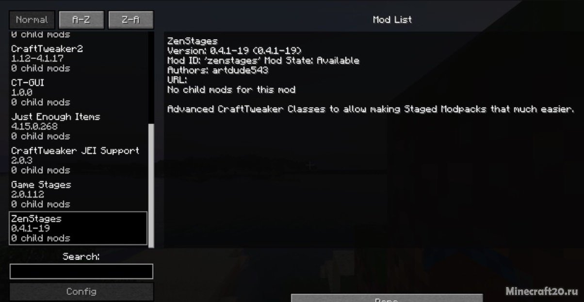 Мод ZenStages 1.12.2 (Для создания модов) | 24-09-2021, 14:22 - Моды для Minecraft / Ядра (Библиотеки) / 1.12.2
