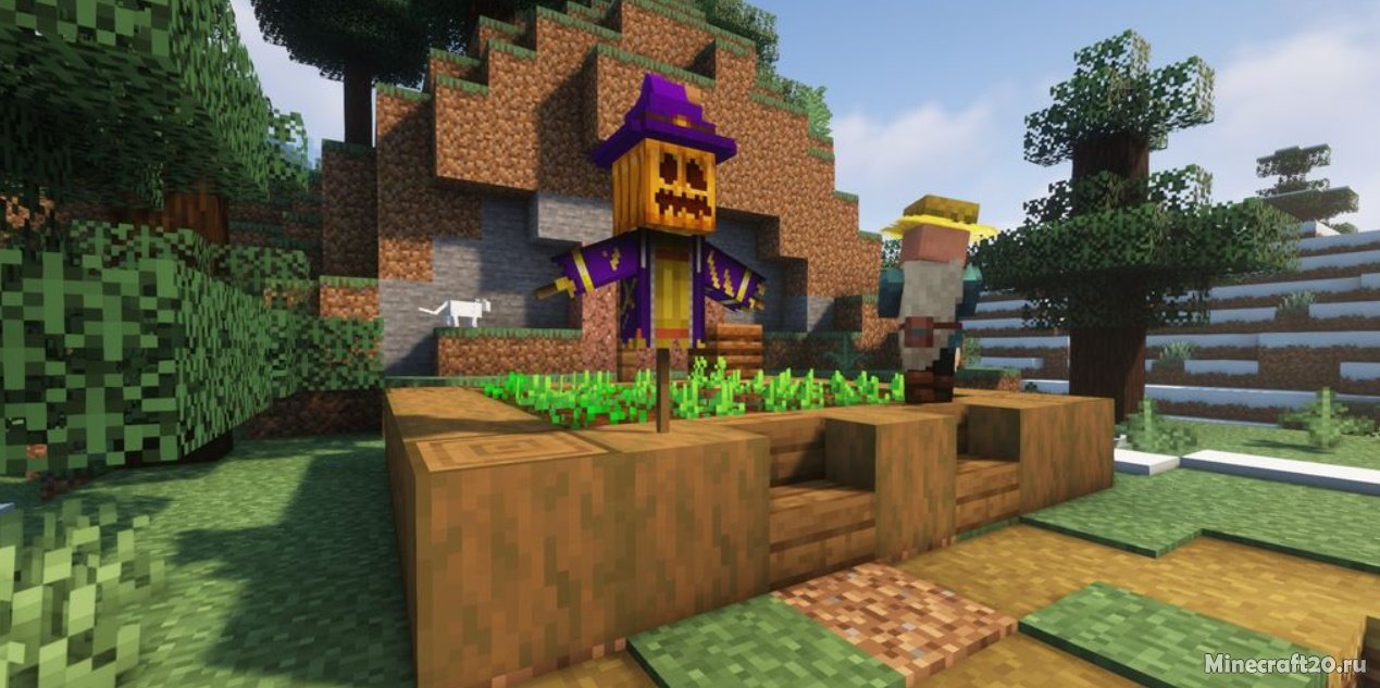 Мод Scarecrow’s Territory 1.20.4/1.19.4 (Пугало, Защитник посевов) | 8-12-2023, 16:26 - Моды для Minecraft / Fabric / Блоки / Декор / 1.20.4 / 1.20.2 / 1.20.1 / 1.20 / 1.19.4 / 1.19.3 / 1.19.2 / 1.19.1 / 1.19 / 1.18.2 / 1.18.1 / 1.18 / 1.17.1 / 1.17 / 1.16.5 / 1.14.4 / 1.12.2