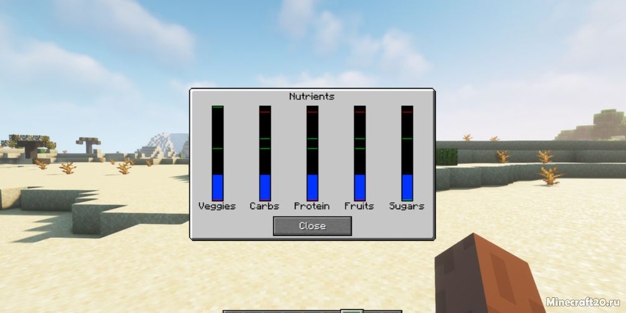 Мод Nutritional Balance 1.18.1/1.17.1 (Реалистичное питание) | 18-01-2022, 15:32 - Моды для Minecraft / Fabric / Еда / Реалистичность / 1.18.1 / 1.17.1 / 1.17 / 1.16.5