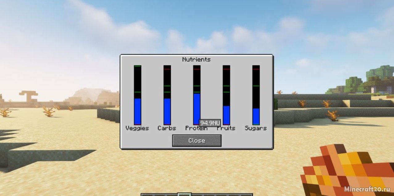 Мод Nutritional Balance 1.18.1/1.17.1 (Реалистичное питание) | 18-01-2022, 15:32 - Моды для Minecraft / Fabric / Еда / Реалистичность / 1.18.1 / 1.17.1 / 1.17 / 1.16.5