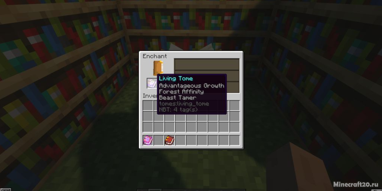 Мод Tomes 1.16.5 (Книги заклинаний) | 11-10-2021, 11:31 - Моды для Minecraft / Инструменты / Оружие / Магия / 1.16.5