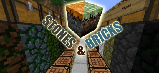 Перейти в новость Мод Stones and Bricks 1.15.2/1.12.2 (Отсутствующие ванильные блоки)