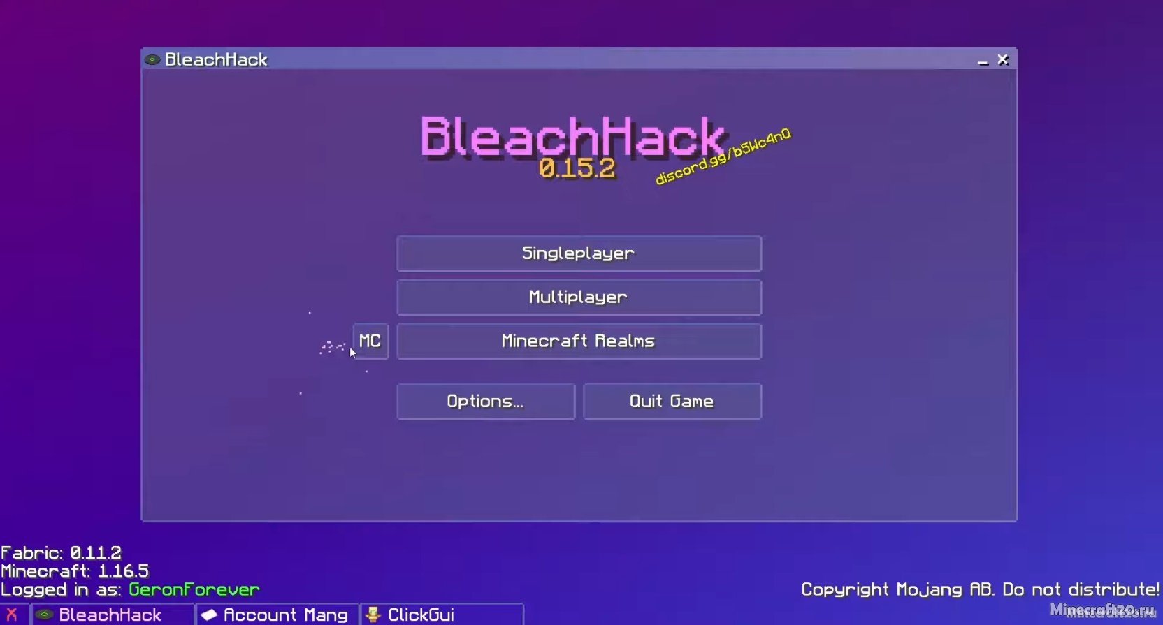 Чит клиент BleachHack 1.19.4/1.18.2 (100 читов) | 2-12-2023, 11:18 - Читы / 1.19.4 - 1.19 / 1.18.2 / 1.18.1 / 1.18 / 1.17.1 / 1.17 / 1.16.5 / 1.16.4 / 1.16.3 / 1.16.2 / 1.16.1 / 1.16 / 1.15.2 / 1.15.1 / 1.14.4