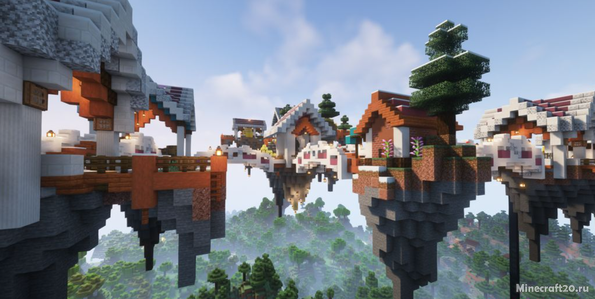 Мод Sky Villages 1.18.1/1.17.1 (Небесные деревни) | 3-01-2022, 11:18 - Моды для Minecraft / Fabric / Миры и биомы / 1.18.1 / 1.17.1 / 1.17 / 1.16.5