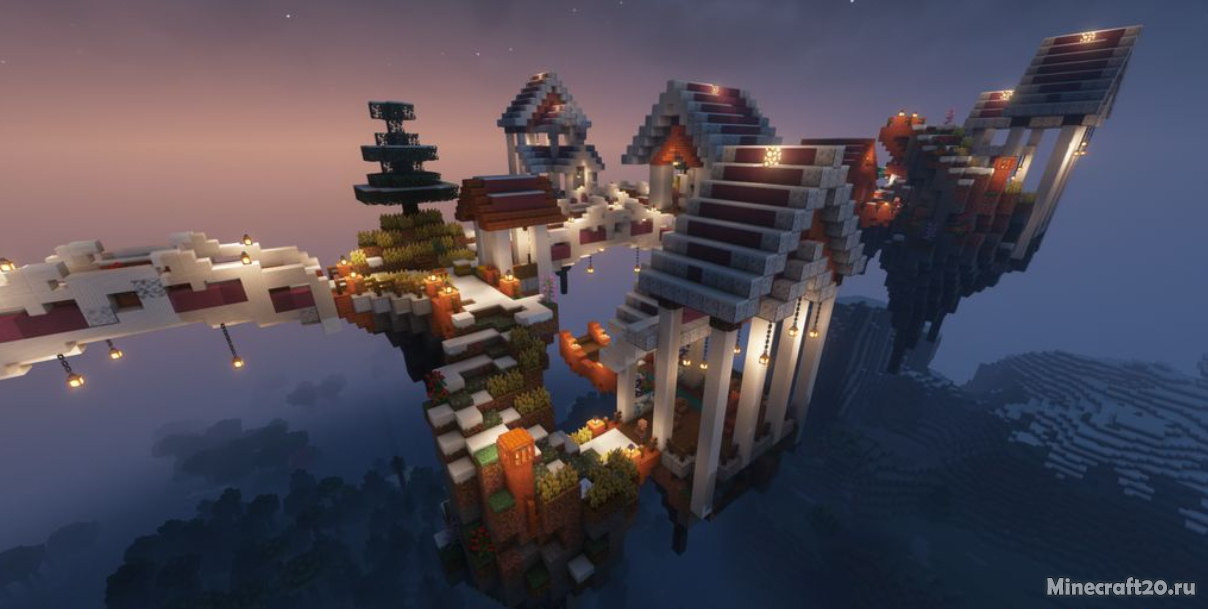 Мод Sky Villages 1.18.1/1.17.1 (Небесные деревни) | 3-01-2022, 11:18 - Моды для Minecraft / Fabric / Миры и биомы / 1.18.1 / 1.17.1 / 1.17 / 1.16.5