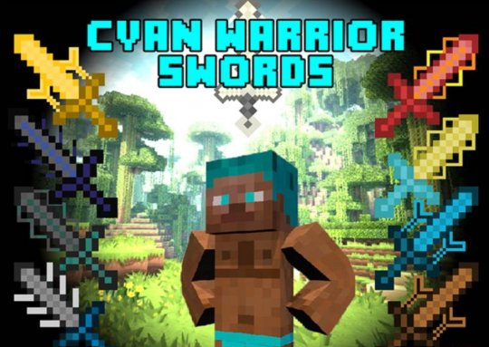 Мод Cyan Warrior Swords 1.19.4/1.18.2 (Новые мечи с способностями)