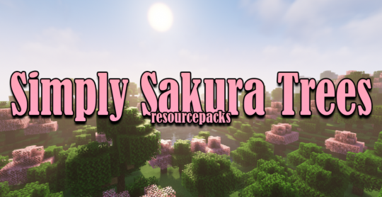 Перейти в новость Simply Sakura Trees 1.18.1/1.17.1 (Текстуры сакуры 16x)