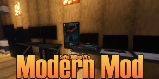 Перейти в новость Мод Modern 1.16.5 (Техника и мебель)